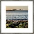 Sunset On Antelope Island Framed Print