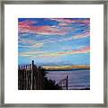 Sunset On Cape Cod Bay Framed Print