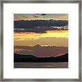 Sunset On Lake Abiquiu Framed Print