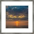 Sunset On Lake Nipissing Framed Print