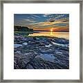 Sunset On Littlejohn Island Framed Print
