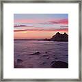 Sunset On Monterey Bay Framed Print