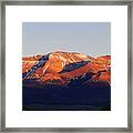 Sunset On Sofa Mountain Framed Print