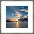 Sunset On The Baltic Sea Framed Print