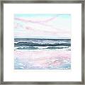 Sunset On The Beach Framed Print