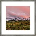 Sunset On The Dallas Divide Ridgway Colorado Framed Print