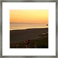 Sunset On The Devon Coast Framed Print