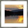 Sunset On The Lake Framed Print