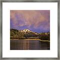 Sunset On The Snake River Framed Print