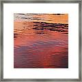 Sunset On Water Framed Print