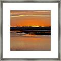 Sunset Over Broad Creek Framed Print