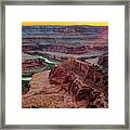 Sunset Over Dead Horse Point - Moab Utah Framed Print
