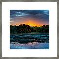 Sunset Over Ipswich River Framed Print