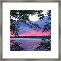 Sunset Over Lake Cherokee Framed Print