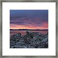 Sunset Over Mono Lake Framed Print