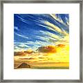 Sunset Over Morro Bay Framed Print