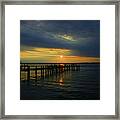 Sunset Over The Bay Framed Print