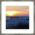 Sunset Over The Gulf Of Mexico Framed Print