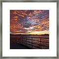 Sunset Over The Manasquan Inlet 2 Framed Print
