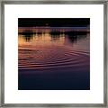 Sunset Ripples Framed Print