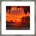 Sunset Road Framed Print