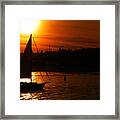 Sunset Sailing Framed Print