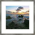 Sunset Seas Framed Print