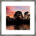 Sunset Silhouette Framed Print