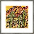 Desert Sunset Sunrise Framed Print