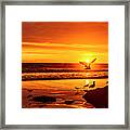 Sunset Surprise Pano Framed Print