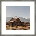 Sunset T.a. Moulton Barn Framed Print