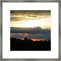 Sunset Through The Dark Framed Print
