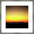 Sunset Tucson Arizona Framed Print