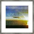 Sunset Under The Clouds Framed Print