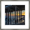 Sunset Under The Ventura Pier Framed Print