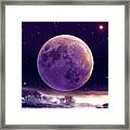 Super Cold Moon Over December Framed Print