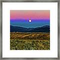 Super Moon Over Taos Framed Print