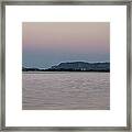 Super Moon-rise With Sugarloaf Winona Framed Print