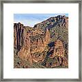 Superstition Mountains Framed Print