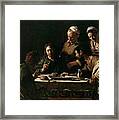 Supper At Emmaus Framed Print
