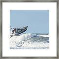 Surf Rescue Boat V2 Framed Print