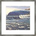 Surfing Dolphins Framed Print