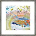 Surfing The Crystalline Contours 01 Framed Print