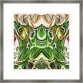 Surreal Green Face - Panoramic Framed Print