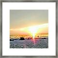 Sureal Sunset Framed Print