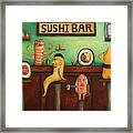 Sushi Bar Darker Tone Image Framed Print