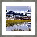 Swan Alke Flats Wide Panorama Framed Print