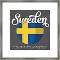 Sweden Defined Framed Print