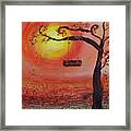 Swing Into Autumn Framed Print