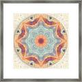 Swirls Of Love Mandala Framed Print
